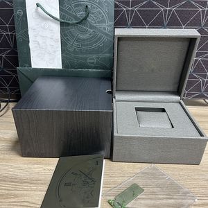 Hjd Luxury A Designer P Quadrato grigio Orologi Scatole Custodie Legno Pelle Materiale Certificato Borsa Libretto Set completo di orologi da uomo e da donna 15400 15710 15500 15202 26320 AAA