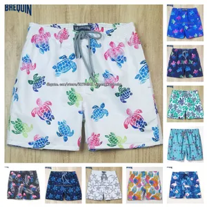 Shorts Mens Hot Turtles maschi francese Trunks tartarugo stampato pantaloni da spiaggia ad asciugatura rapida quinto pantaloni