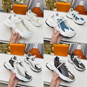 Run 55 Sneakers Designer Scarpe casual Uomo Donna Run Away Sneakers Suola in gomma Scarpe da ginnastica da esterno in pelle Scarpe con stampa con plateau vintage