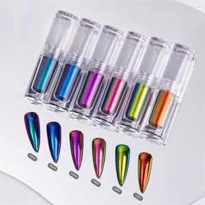 Paznokcie brokat manicure tytan w proszku sztuka kolorowe lustrzane akcesoria dekoracyjne płyn