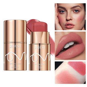 Natural Glow Silky Blush Stick Matte Hydrating Non-greasy Multifunctional Blusher Light Soft Peach Rose Facial Makeup