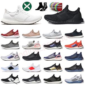 2023 En Kalite Ultraboosts 19 Koşu Ayakkabı Ultra 4.0 Treiple Black Beyaz DNA Gri Kül Peach Çekirdek Dash Tasarımcı Tenis Dhgate Plaka Form Eğitimleri Spor Ayakkabıları 45