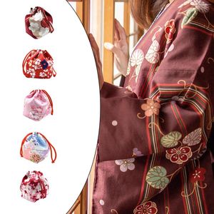 Sacos de compras Saco de cordão japonês bolsa de armazenamento de alimentos bolsa de presente