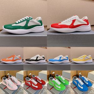 AAA+En Kalite Lüks Amerika Kupası Yumuşak Kauçuk Spor Sneaker Tasarımcı Erkek Ayakkabılar Patent Patent Deri Siyah Pembe Kırmızı Eğitimler Düşük Top Mesh Amerika Erkek Spor ayakkabıları