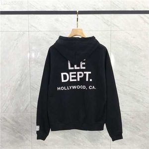 Designer American Mens Galler Sim Streetwear Depts Hoodies Camisola Moda Multicolor Básico Duplo Algodão Mulheres Soltas Manga Longa Impresso Topsr01w