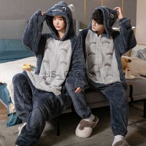 Hemkläder unisex vuxna djur pyjamas varm sömnkläder mjuk plysch totoro onesies jumpsuit en bit halloween cosplay hemkläder anime kostym x0902