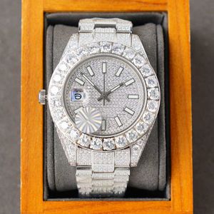 Diamond Watch Automatic Mechanical Watch 40mm Stainls Steel Life Waterproof Men Wristwatch Busins Wristwatch Montre De LuxeE0F1