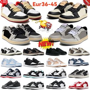 New jumpman 1 low basketball shoes 1s Olive sneakers Reverse Mocha Black Phantom Shadow Toe Wolf Grey Vintage Pink mens womens outdoor sports trainers