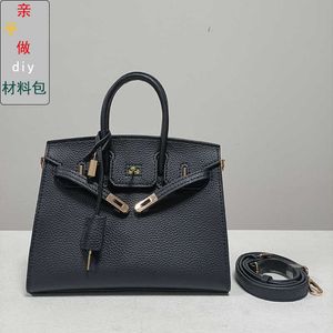 Top originali borse tote Bojin all'ingrosso negozio online Borsa fai da te in pelle avvolta a mano con strato di testa di mucca portatile a spalla singola diagonale con logo reale