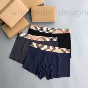 Underpants Designer Mens Underwear Modal Boxer sömlös klassisk rutig svett-absorberande och andningsbara avancerade shorts MBJB