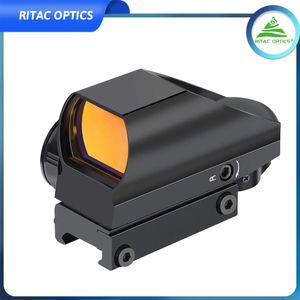 Vista Reflex Tactical Verde Green Dot Scope 4 Reticular escopo de mira de ponto projetado com óptica de caça a laser por 20mm R