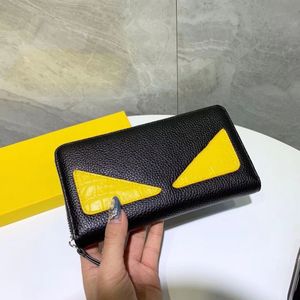 Designer Classic Leather Compact Men's and Women's Eye Letter Wallet Double folding Minimalist leather Premium Credit Card Holder Wallet with box card bag