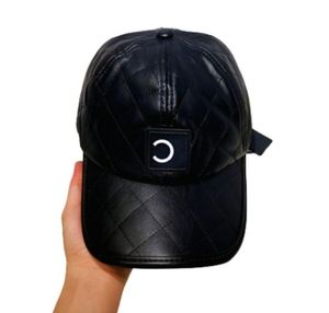 23ssDesigner Baseball Caps Black Mens Bucket Hats Leather Cap Woman Designers Fisher Hat Autumn Fedora Fitted Sun Hat