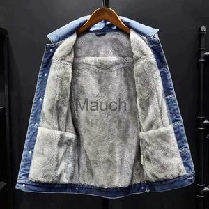 Jaquetas masculinas inverno denim algodão jaet masculino acolchoado ier plus size quente jaet top j230901