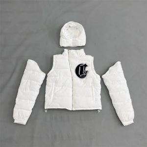 Corvidae Winter Down Jackor Parkas Löstagbar kappa bär toppkvalitet original broderi värmejackor