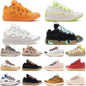 Designer Sneakers Curb Collage Lace Men Sneaker Women Casual Shoes Nappa Calfskin Leather Mesh Woven Trainers Rubber Shoe Runner Trainer 35-46