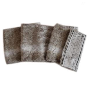 Stołowy świąteczny dekoracja świąteczna Faux fur