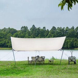 Mobília de acampamento ao ar livre toldos à prova dwaterproof água sun sombra vela canopi para acampamento lona toldo retângulo piscina sun-shelter pára-sol