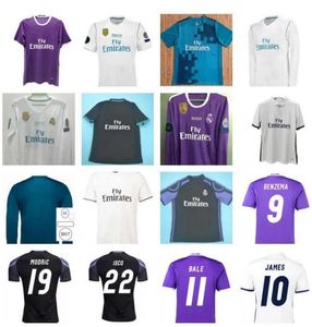 2016 2017 2018 Maglia da calcio Real Madrid 16 17 18 BALE BENZEMA MODRIC Maglie da calcio retrò Vintage ISCO Maillot SERGIO RAMOS MARCELO Maglia lunga e corta Camiseta