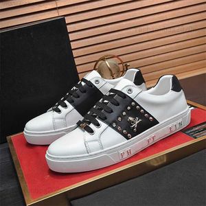 Designer Luxus Plein Classic Sneaker PP Schädel bedrucktes lässige Low -Plate -Schuhe Herren Outdoor Run Zapatos Baskeeball Schuh