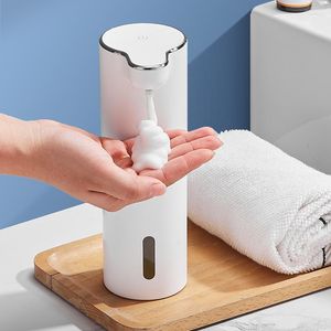 Liquid Soap Dispenser 300ml USB Charging White High Quality ABS Material Automatic Foam Dispensers Bathroom Smart Washing Hand Machine