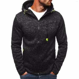 Erkek Hoodies Sports Rahat Jacquard Sweater Fırçalı Hardigan Hoodie Ceket Ceket