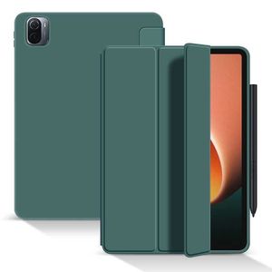 För Xiaomi -tablett 6 Skyddsfodral känner Frosted hud lämplig för rött ris 11 tum för Xiaomi 5Pro Trifold Flip Protective Case Soft