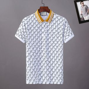 Tasarımcı Stripe Polo Gömlek Tişörtleri Yılan Polos Bee Floral Erkek Yüksek Sokak Moda At Polo Lüks T-Shirt #99959