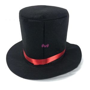 Wide Brim Hats Bucket Black Top Hat Bowler Magician Performed Jazz Stage Performances 230831