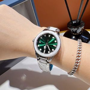 Ladies Woman De Movement Watches Strap Ceramics Luxe Montre Watch Mechanical Waterproof 35mm för armbandsur Titta på guld PXWVS