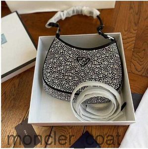 2022 Luxurys Designer Shoulder Bags Women crystal Diamante Handbags Metallic Beads Glitter Diamonds Lady Axillary bag Crossbody ladies wallet Purses