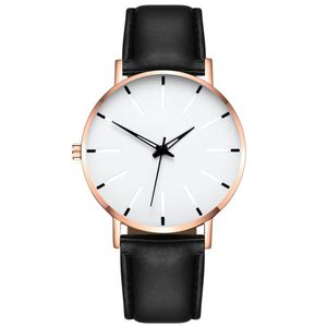 Dial Quartz Watches Color5 titta på avslappnad luxe rem de mens män montre läder titta på guld pemrh