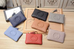 Bolsas de luxo Bolsas para moedas femininas com borlas Bolsas com zíper Bolsas para vários cartões com chaveiro Carteira zero Fina Bolsas para moedas portáteis Trocar carteiras de marca Carteiras masculinas bolso