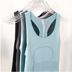 Lu sexy feminino yoga colete camiseta designer oco volta esportes de fitness regata yoga correndo ginásio jogging colete topos