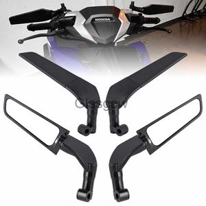 Motorcycle Mirrors Universal Motorcycle Rearview Mirrors Wind Wing Adjustable Rotating Side Mirrors for Ducati DiavelMultistrada Yamaha Honda x0901
