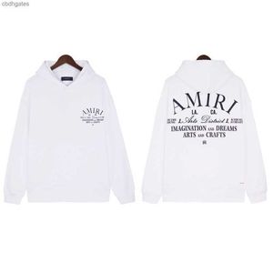 Pullover Designer Letter Flower Brand Fashion Sweaters Clothes Sweater Hoodies Print Loose Amiirii Hoodie Mens 8jbd