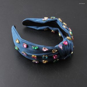 Hair Clips Headbands For Women Colorful Stone Hairbands Girls Headwear Hoop Bezel Accessories 3236