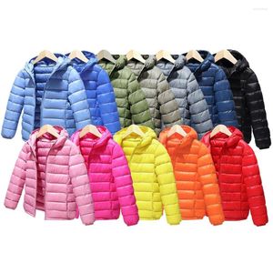 Down Coat Children's Jacket White Duck Candy Color Lightweight Boys Girls Warm Hooded Kids Winter for Toddlers Teens