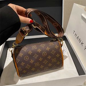 Bolsa crossbody feminina com estampa de flor antiga, novo travesseiro versátil, um ombro, 50% de desconto, loja outlet, 2023