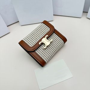 Äkta läderväska korthållare hangbags Luxurys designer Single Wallet Womens Handmålade mini plånböcker Pocket CHD2309015 LJY200054