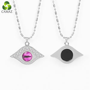 CAMAZ Quantum Energy Evil Eyes Pendant Necklace Stainless Steel Negative Ions Health Care Pendant Necklace For Fashion Jewelry Necklace