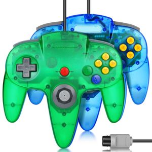 ゲームコントローラージョイスティック2パッククラシックN64コントローラーRERTO N64ゲームリモートゲームパッドジョイスティックN64コンソールビデオゲームシステムHKD230831