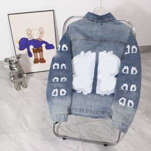 Bb denimjacka herr cardigan kappa casual skjorta designer varsity jackes vinter varma baseball uniform män kvinnor modesweatshirt