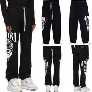 Hosen Amiirii Herren Mode Designer Kleidung High Street Gedruckt Sweat Kordelzug Leggings Lange Baumwolle Junge Marke Hose