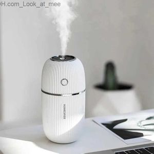 Luftfuktare ny luftfuktare 300 ml ultraljud USB aroma eterisk olja diffusor romantisk färg nattlamp mist makare fuktadificador bärbar q230901