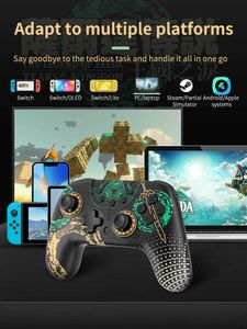 Game Controllers Joysticks Bluetooth Wireless Gamepads Controller Tears of the Kingdom Pro Joystick For NS PC Android V3 IOS HKD230831