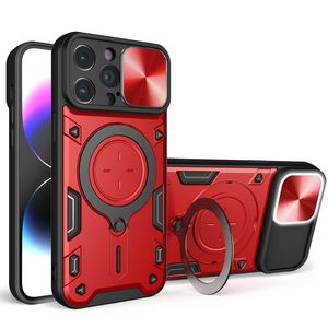 Magnetic Kickstand Phone Case Call Cover Back Cover Cover Camera Lens Protector for iPhone 15 15Pro 15Plus 15 Pro Max 14 13 12 11 XS XR 7 7p 8 8Plus