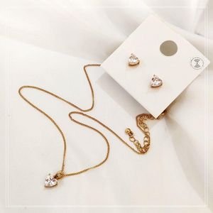 Anhänger Halsketten Herz Für Frauen Mädchen Liebhaber Mode Gold Farbe Kette Chocker Weibliche Halskette Nette Zirkon Schmuck 2023