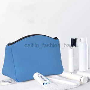Totes azul neoprene maquiagem saco de maquiagem Lápis Diy Viagem Banheiro Carteira Mãe Mulheres Caitlin_Fashion_ Bags