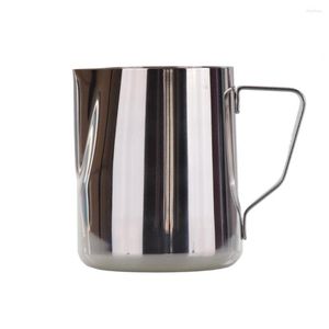 Fiaschetta in acciaio inossidabile 304 Brocca per latte Barista Tazza per schiumare il caffè 350/600/1000/1500/2000ML Cappuccino Schiuma Latte Art Accessori